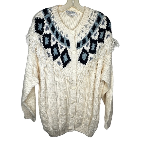 Vintage‎ Backroad Blues Cardigan Sweater - Picture 1 of 5
